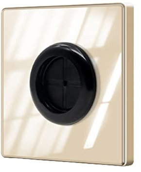 WYLZLKX Enchufe de cable con almohadilla de goma, panel en blanco de pared con agujero de salida, organizador de cables decorativo, panel de orificio de salida adhesivo, superficie de espejo dorado,