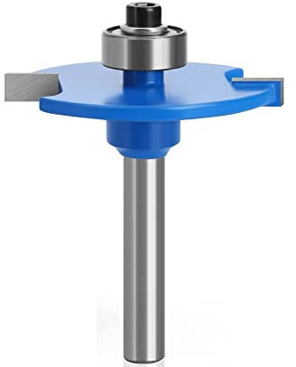 1 pz 6mm 6.35mm Shank T-Scanalatura Biscotto Joint Slot Cutter Giunzione Scanalatura Router Bit 4mm Fresa Lavorazione del legno(6.35mm shank)