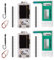 LoRa V3 para ESP-32 Placa de desarrollo, LoRa para ESP-32 Meshtastic WiFi + Módulo BLE con pantalla OLED y antena LoRa Case Ensosure Cover, USB C Dual-Core IOT Módulo 240MHz 915MHz para Arduino (2PCS)
