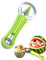JEXOWIQ Cortadores para fruta,Juego de Herramientas de Fruta 4 en 1, Cortador de Bolas de Sandía, Herramientas para Tallar Frutas,Pelador de Frutas para DIY Ensaladas Frutas Sandía