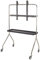 KHUSZTMI Support TV Au Sol pour Petits Espaces, Support de Moniteur Portable, Meubles de Télévision Modernes pour Le Salon, Meuble TV d'angle Design pour Téléviseurs de 43 À 70 Pouces(Schwarz)