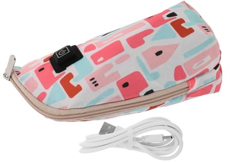 IMIKEYA scalda biberon custodia scaldabiberon sacchetti per biberon borsa termica per biberon borsa per bottiglie di latte materno scaldabiberon compatto borsa per biberon per neonati pu