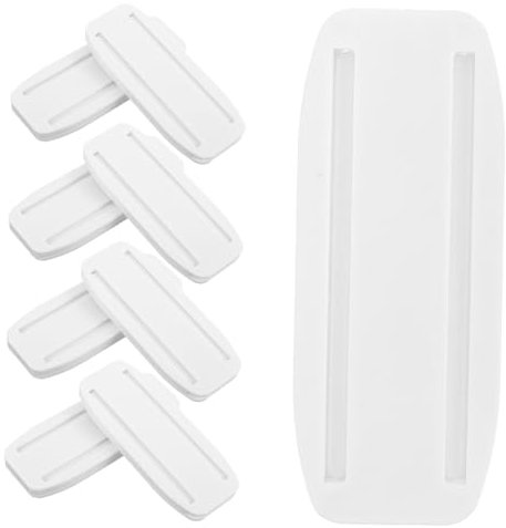 BRIGHTFUFU 8pcs Power Strip Fixation Wall Mount Holders Self Adhesive Wire Organizer for Home and Office Strips Holder Set