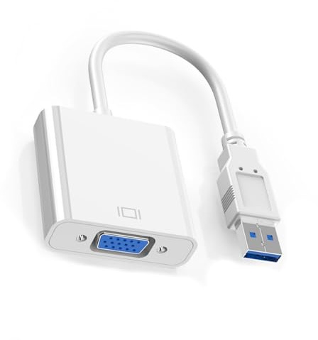 Convertitore video da USB a VGA, adattatore da USB 3.0 a VGA, cavo per configurare facilmente più display e visualizzazione ad alta risoluzione adattatore scheda grafica esterna