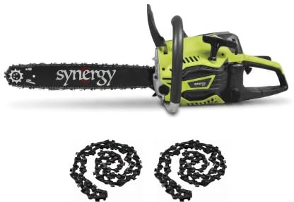 Synergy Motosierra Gasolina 65cc 3,9CV – Espada 50cm (Motosierra Gasolina 65cc 3,9CV + 2 Cadenas)
