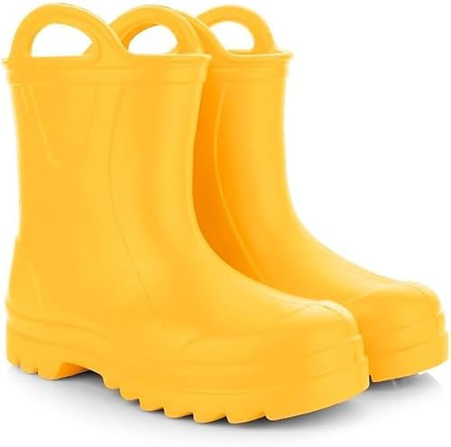 Lemigo Stivali Di Gomma Per Bambini Stivali Da Pioggia Molto Leggeri in Schiuma EVA con Grip per Bambini 735 Doggy