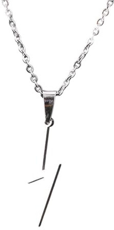 YPBEW Stainless Steel Flashs Pendant Necklace for Men Women, Unisex Jewelry Gifts, Chain Stainless Steel Flashs Pendant Necklace for Men Women