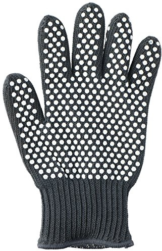 1 Grillhandschuh Strick mit Silikon, Ofenhandschuh Hitzeschutz, Unisex