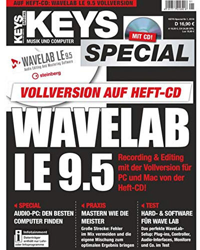Keys Special Wavelab LE 9.5 Vollversion, m. CD-ROM