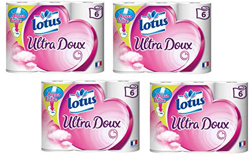 Lotus Ultra Doux Papier Hygiénique Aquatube 24 rouleaux