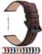 Fullmosa Uhrenarmband 18mm für Garmin Venu 3S 2S/Vivoactive 4S/3S,h,Armband Yola Series,Dunkelbraun + Rauchgraue Hardware