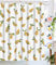 Lifeel Papaya Duschvorhang, Allover-Früchte, niedliches helles gepunktetes Design, wasserdichter Stoff, Badezimmer-Duschvorhang-Set mit 12 Haken, Gelb-Weiß, 183 x 183 cm