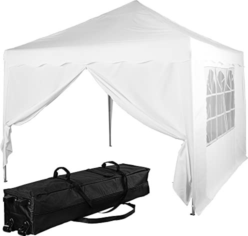 INSTENT Pavillon 3 x 3 m Basic wasserdicht UV Schutz 50+, 2 Seiteneile, weiß