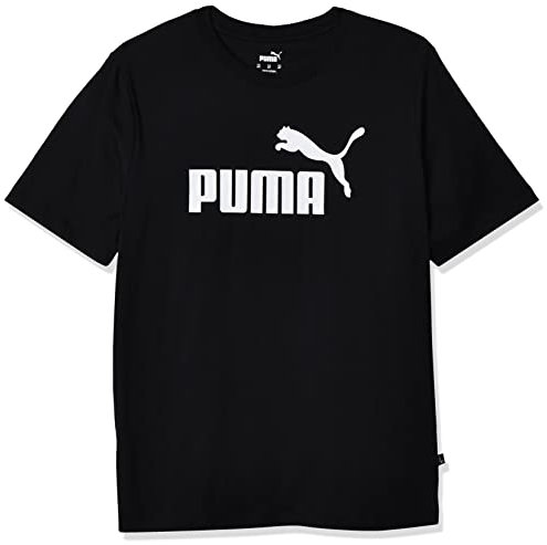 PUMA Herren Essentials Logo Tee Hemd, Schwarz, 4X-Groß