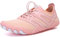 Sixspace Barfußschuhe Damen Badeschuhe Traillaufschuhe Outdoor & Indoor Training Fitnessschuhe Wander Wald Strand Straße Laufschuhe Walkingschuhe Schnell Trocknend Aquaschuhe（Pink 40 EU）