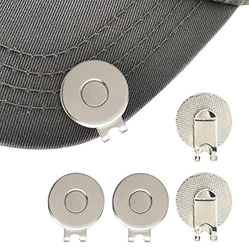 4 Stück Magnetischer Hutclip Golfballmarker Clip Schöne Hut Clip mit Magnet Golfball Marker Visier Clip Golfer