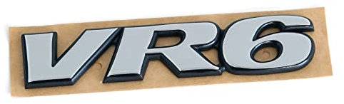 Volkswagen 7D0853675Z10 Schriftzug VR6 Heckklappe Emblem Logo, Chrom