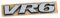 Volkswagen 7D0853675Z10 Schriftzug VR6 Heckklappe Emblem Logo, Chrom