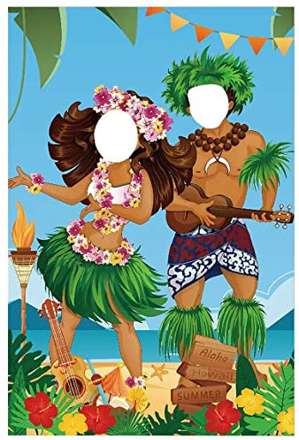 Luau Party Dekoration 150 x 100cm Hawaii Aloha Party Dekorationen Strand Banner Party Dekoration Drinnen Für Strand Pool Sommer Party Dekoration, Hawaii Tiki Luau Party Dekoration