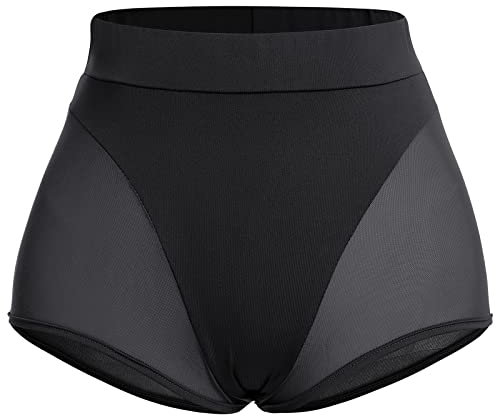 IBAKOM Damen Rave Tanz Shorts Yoga Workout Tanzhose Activewear Musik Festival Outfits Shorts Pole Dance, Schwarz , M