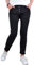 Karostar Damen Stretch Jeans| Boyfriend Hose mit Knopfleiste| Mid Rise 5 Pocket (as3, Alpha, l, Regular, Regular, Black)