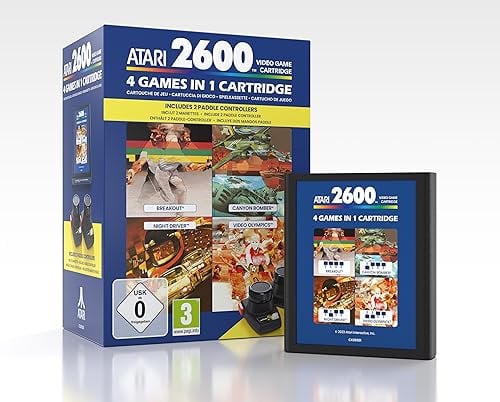 4 in 1 Game Cartridge and Paddle Pack (Atari 2600 Plus)
