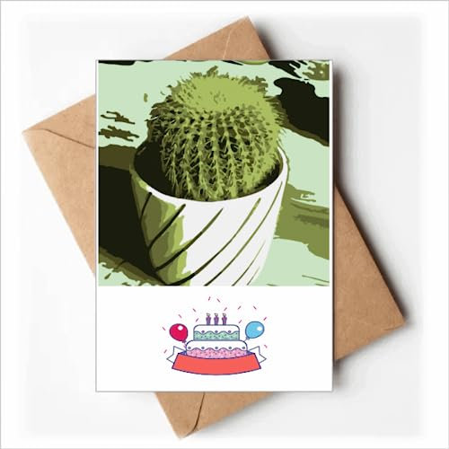Mexikanischer Kaktus Starke Blume Happy Birthday Grußkarten Umschläge Blanko