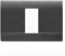 Placca Ral45 Tecnop.1M.Grigio Noir AVE 45P01GN