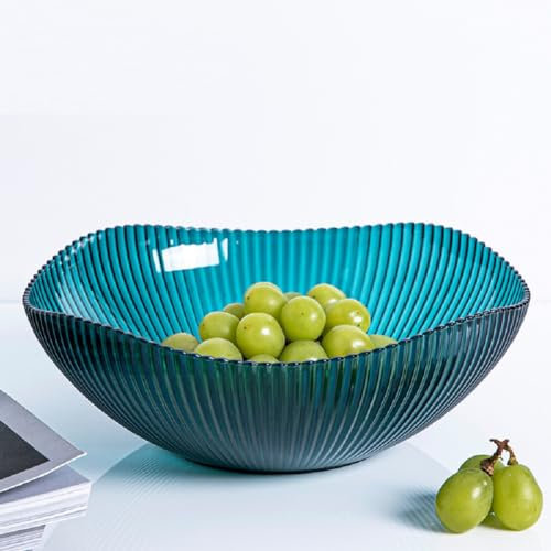 JUNYFFF Frutero Cesta De Frutas De Diseño Elegante Tazones De Frutas Súper Duraderos De Tamaño, 27Cm,Verde