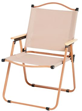MAGIC SELECT Silla Camping Plegable Aluminio | Metálica, Para Playa, Glamping, Jardín, Barbacoa, Viajes, Excursión, Río, Cualquier Terreno, 75x45x47cm