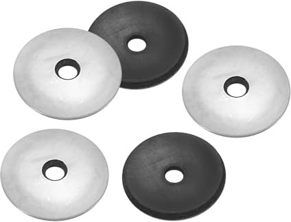 PATIKIL Arandelas de Sellado de EPDM de 5.5x25 mm 50 Piezas Arandelas de Sellado de Neopreno de Acero Inoxidable 201 para Suministro de Pernos Marinos (#12)