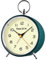 SOCICO Analogue Alarm Clock for Bedroom,Non Ticking Alarm Bedside with Night Light, Retro with Snooze, Battery Alarm Clock Bedside Clock Table Clocks for Heavy Sleepers