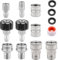 10 Pack Pressure Washer Quick Connect Fittings, Stainless Steel Pressure Washer Accessories Set, M22-14mm Swivel to 3/8 Quick Connect Kit, 3/4 Inch Quick Connect Adapter Set