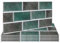 Fantasnight Green Tile Stickers Vinyl Peel and Stick for Bathroom Kitchen 30x15cm Brick Self Adhesive Wall Tile Waterproof Stick on Backsplash for Living Room