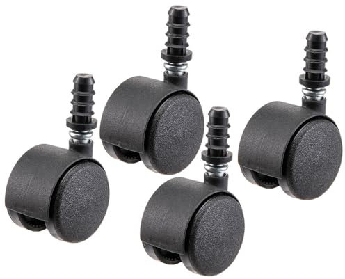 Ferplast Räder für Katzen- und kleinen Hundetransportbox Clipper, Set mit 4 schwenkbaren Rädern für starre Hunde- und Katzentransporter, Zubehör für Haustiertransportboxen