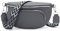 Rorimyth Bauchtasche Damen Dunkelgrau Handtasche Damen Umhängetasche Damen Crossbody Bag Damen Gürteltasche Damen Brusttasche Damen Hüfttasche Damen