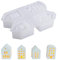 wocpvm Gießformen Silikon Häuser 4 Pcs Silikonformen Häuser Silikonform Weihnachten DIY Gießform Häuser für Kerzenherstellung, Handgefertigte Seife, DIY Handwerk