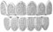 Gold/Silber Grillz Zähne Joker Zähne Hip Hop Teeth Grills Set Microset Diamond Braces Hip Hop Zähne Fake Zahnspange Dekoration (Silbe)
