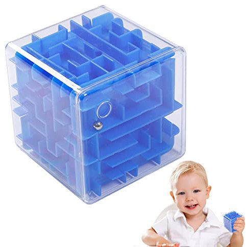 -Hirnteaser -Puzzle, Rolling Ball -Labyrinth -Spiel, Bildungsspielzeug 6,5x6.5x6,5 cm/2,56 X 2,56 X 2,56 Zoll Tragbar Und Kompaktes Design Für Eine Ständige Herausforderung Von Beweglichkeit Und Ge