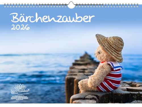 Bärchenzauber DIN A3 Kalender für 2026 Teddy und Bärchen - Seelenzauber