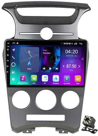 OAUSZC Android 13 Autoradio Navegación GPS para Kia Carens UN 2006-2012 Radio de Coche Estéreo Soporte Carplay/Android Auto Control del Volante FM 4G WiFi Bluetooth+Cámara Trasera,Nf2/2+32g/MT
