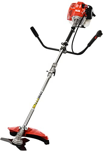 Gas Weed Eater 52cc 2-Stroke, Multi-Functional Brush Cutter and Grass Trimmer, Heavy-Duty Gasoline Weed Wacker with Accessories, Side-Attached Petrol Trimmer for Cutting Grass and Bushes