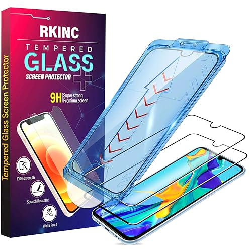 RKINC 2 Stück Panzerglas Schutz Glas für Samsung Galaxy A16 [Automatische Installation] Panzer HD [10X Militärschutz] Displayschutzfolie kratzfest, splitterfrei, blasenfrei