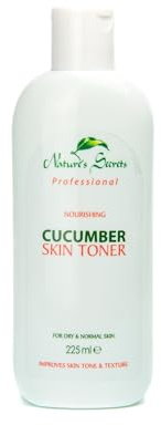 Nature’s Secrets Gurken Gesichtstonic – Alkoholfrei, Feuchtigkeitsspendend & Porenverfeinernd – Erfrischendes Gesichtswasser für alle Hauttypen – 225 ml