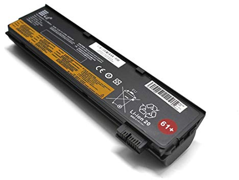 Lenovo ThinkPad 61+ 4X50M08811 T470 T480 T570 T580 A475 A485 P51s P52s TP25 Laptop Battery 48Wh 4400mAh 12.6V FRU 01AV491, Black
