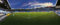 Blue-Letter Stadion Rostock – Eckfahne – - hochwertiger FineArtPrint (120 cm x 50 cm)