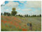 ARTLAND Wanddeko Poster & Kunstdrucke Wandposter 40x30 cm Wiese Sommer Bäume Mohnblumen Wandern Familie Mohnfeld bei Argenteuil. 1873 Impressionismus Claude Monet T7GN