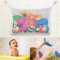 Juguete de baño para guardar juguetes de baño de red con 2 ventosas muy fuertes, gran red de juguetes para la bañera, red para juguetes y cuarto de baño, fijación sin agujeros