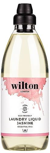 Wilton London Eco Friendly Jasmine Laundry Liquid 28 Washes - Non-Bio - Plant-based & Biodegradable Laundry Detergent - Packed with Essential Oils - Made in UK - 1 Litre