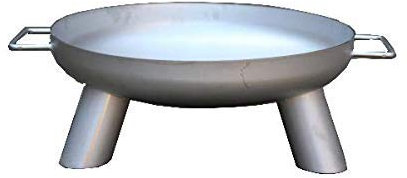 Wida Feuerschale Alpha Edelstahl Ø 600 mm 1.4301 inkl. Füße und Griffe 60 cm